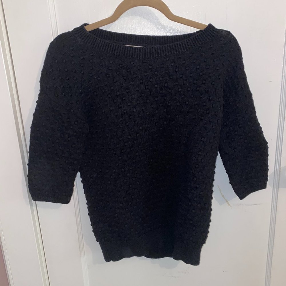 Black Banana Republic Quarter Sleeved Sweater